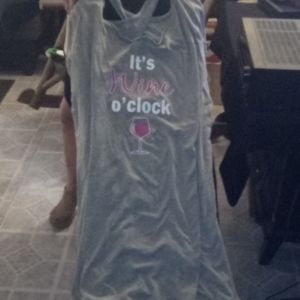 Super long tank top night shirt